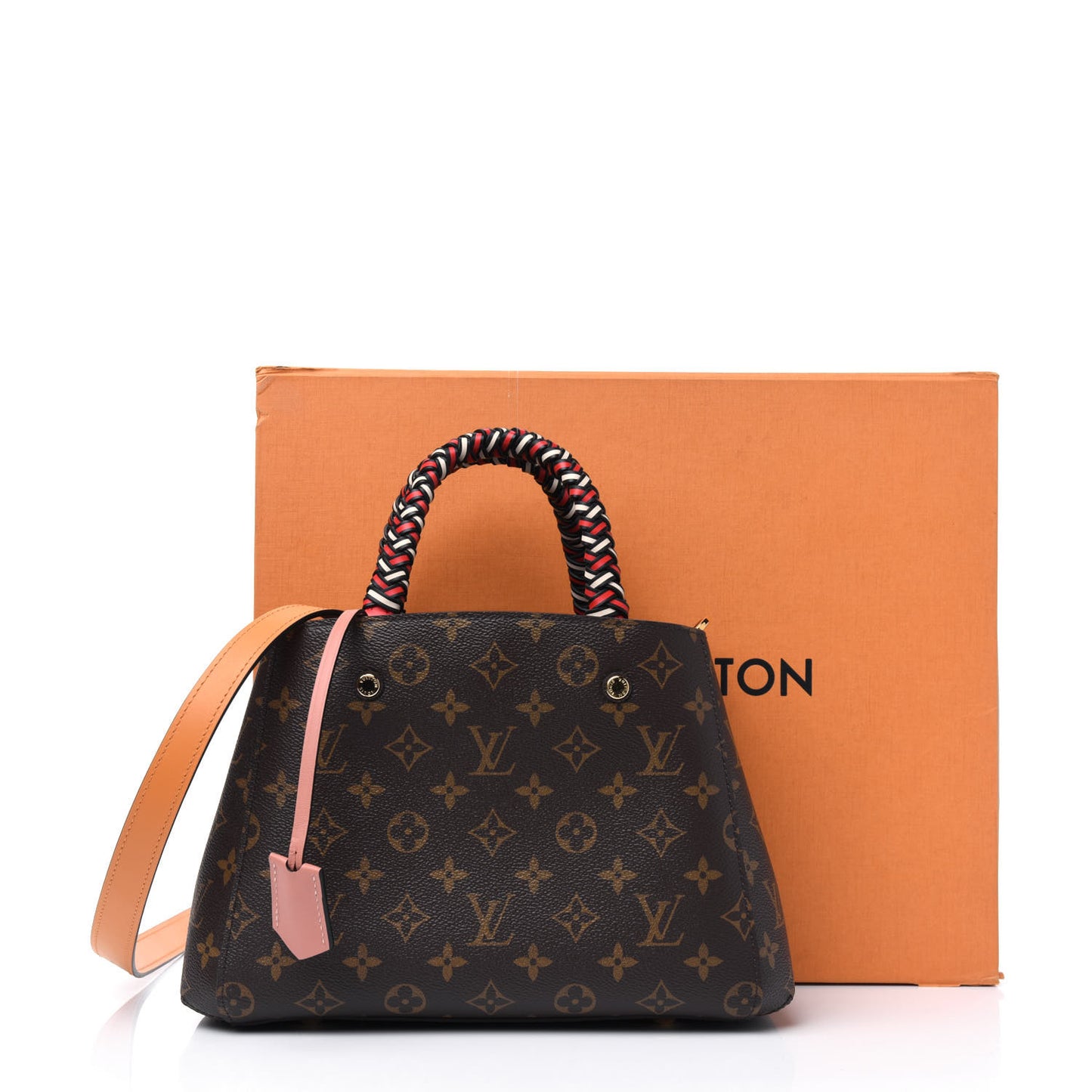 Monogram Braided Montaigne BB Coquelicot Creme Safran Peach
