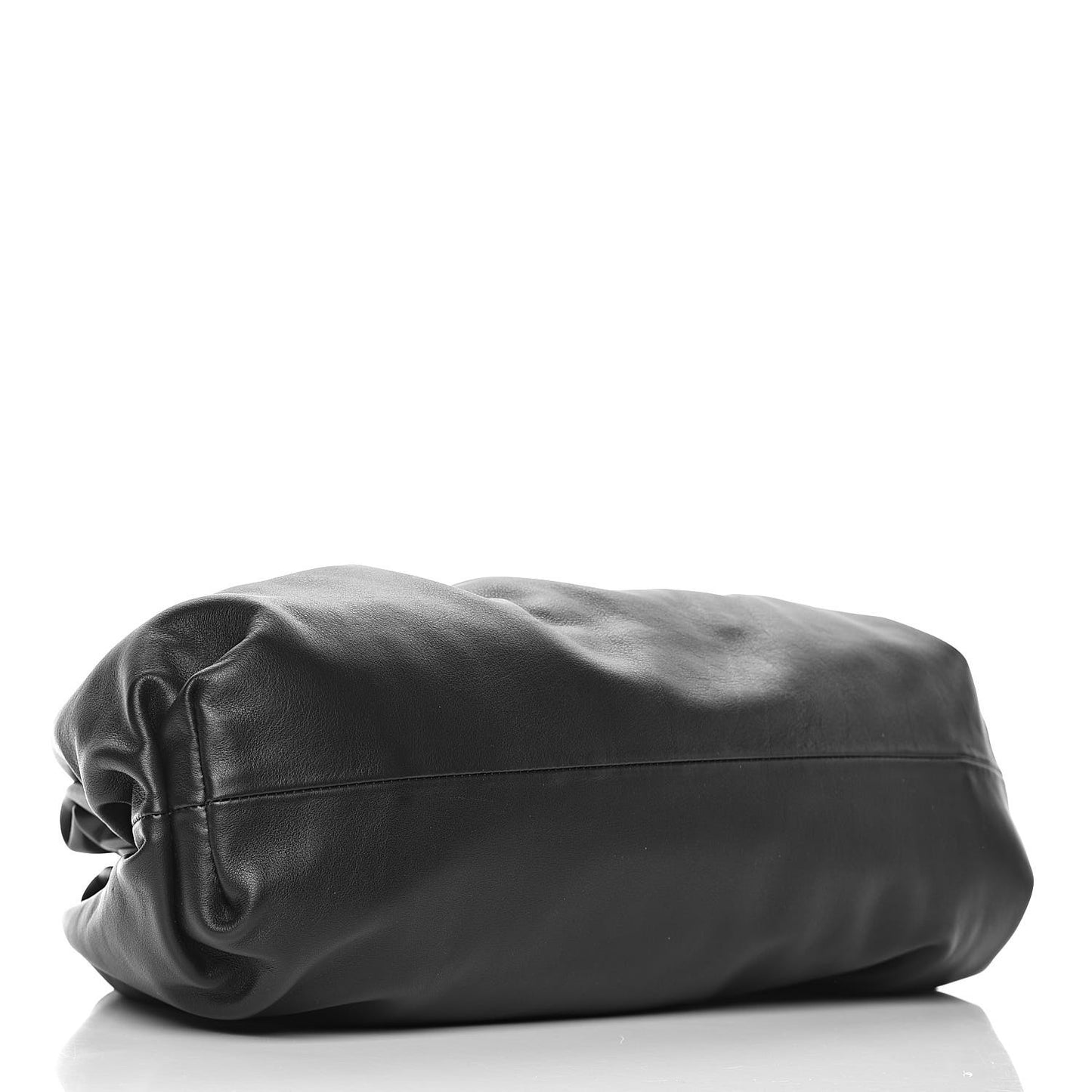 Smooth Butter Calf The Pouch Oversized Clutch Black