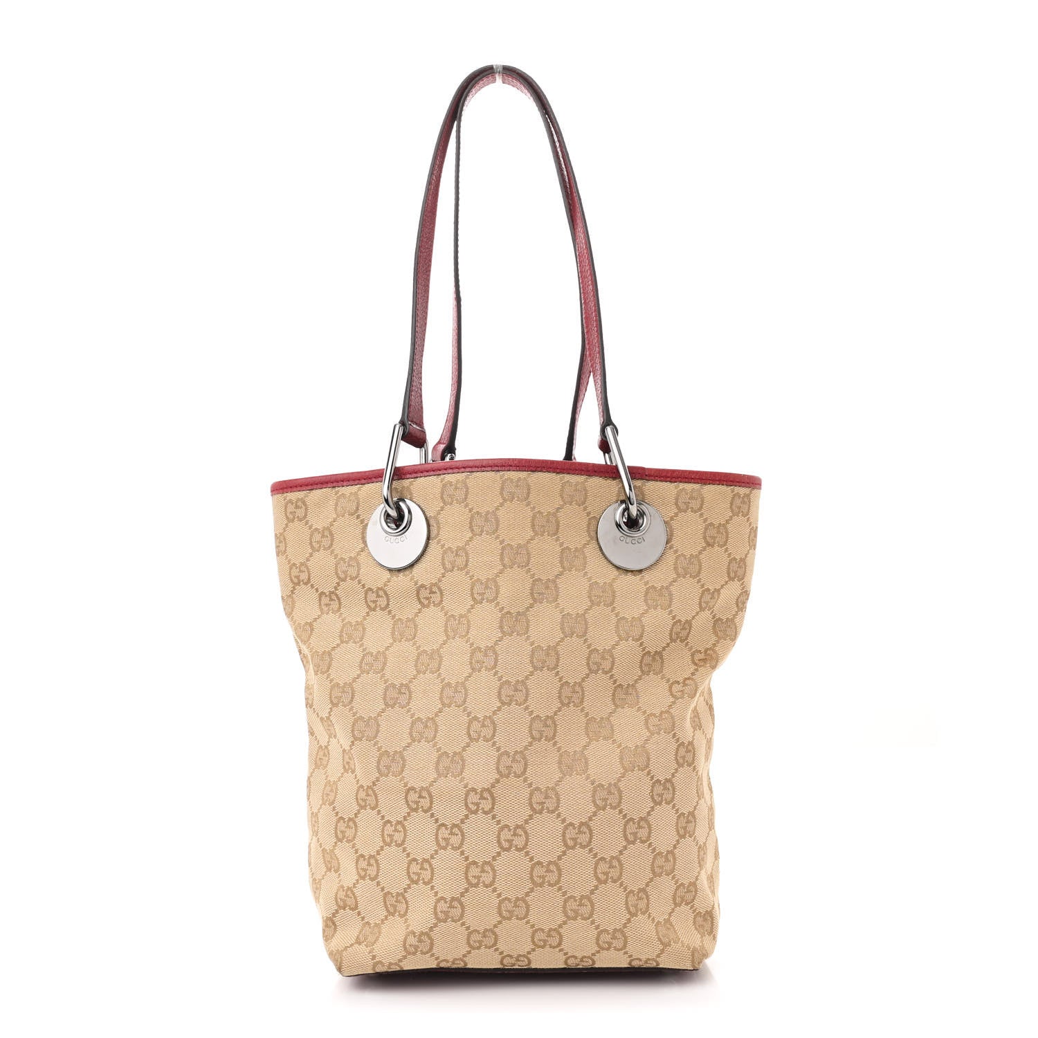 Gucci Monogram Small Eclipse Tote Red 1 of 10