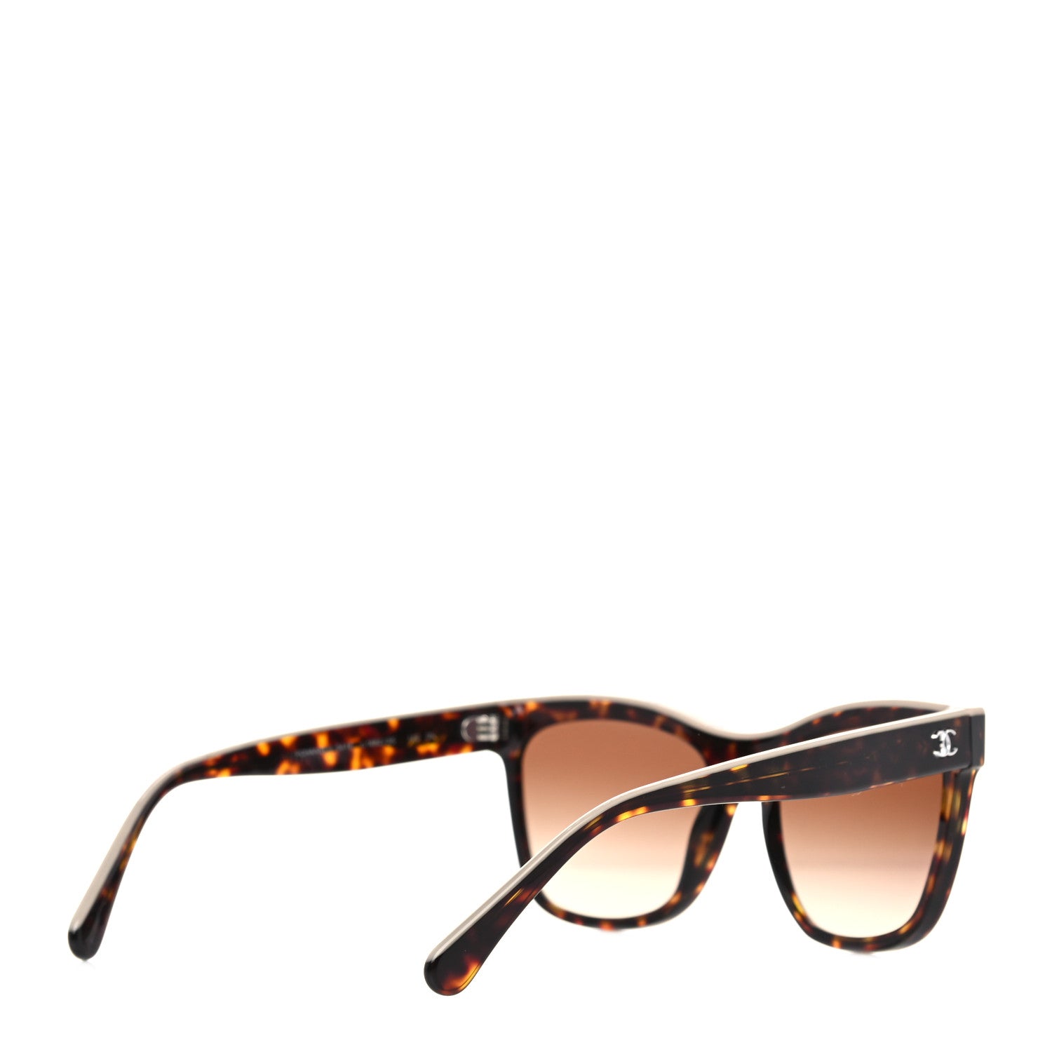 Chanel Acetate Logo Shield Sunglasses 5418 Tortoise 4 of 6