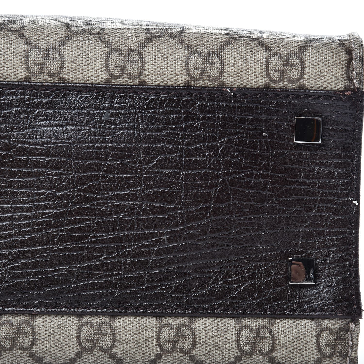 Gucci GG Plus Monogram Small Vertical Tote Dark Brown 10 of 16