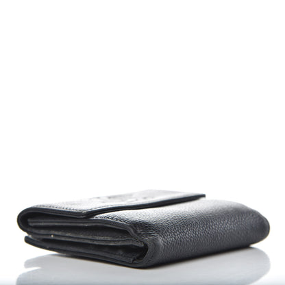 Chanel Caviar Timeless CC Compact French Wallet Black 4 of 14