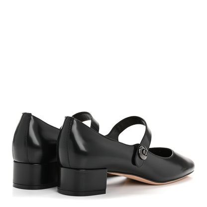 Christian Dior Brushed Calfskin Uniform 30mm Pumps 40 Black 5 of 9