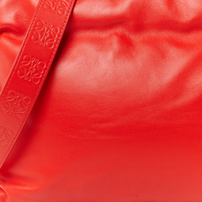 Loewe Calfskin Flamenco Puffer Knot Bag Red 8 of 10