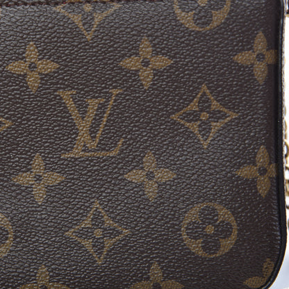 Louis Vuitton Monogram Pochette Felicie Chain Wallet Fuchsia 10 of 14