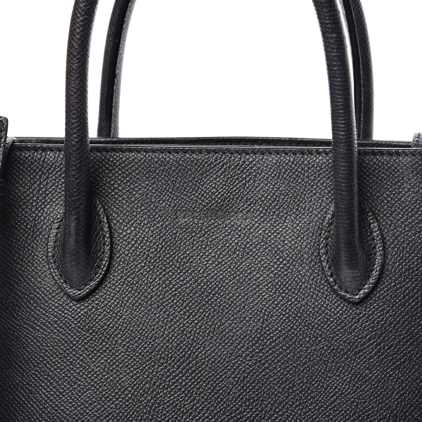 Grained Calfskin Ville Aj Tote XXS Black