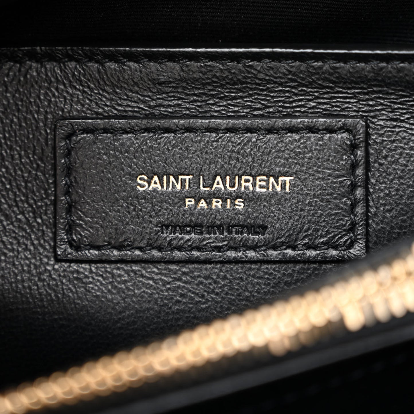 Calfskin Y Quilted Monogram Small Loulou Chain Satchel Black