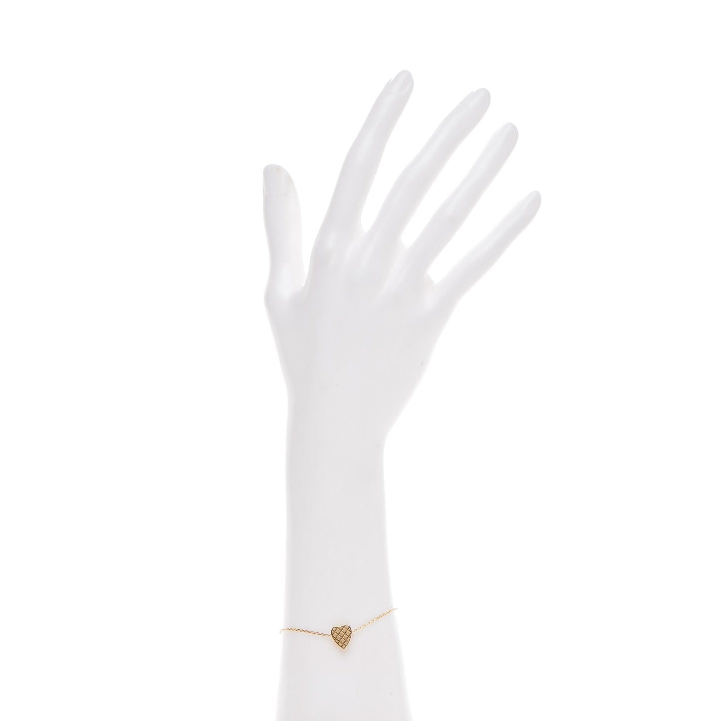 18K Yellow Gold Diamantissima Heart Bracelet