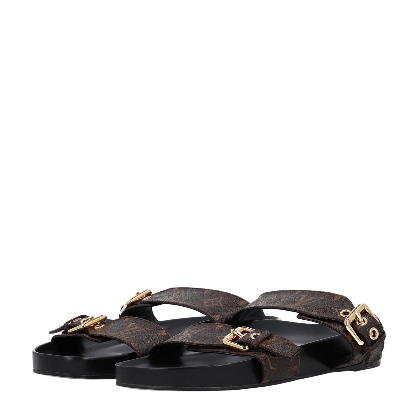 Monogram Bom Dia Mule Sandals 40 Black