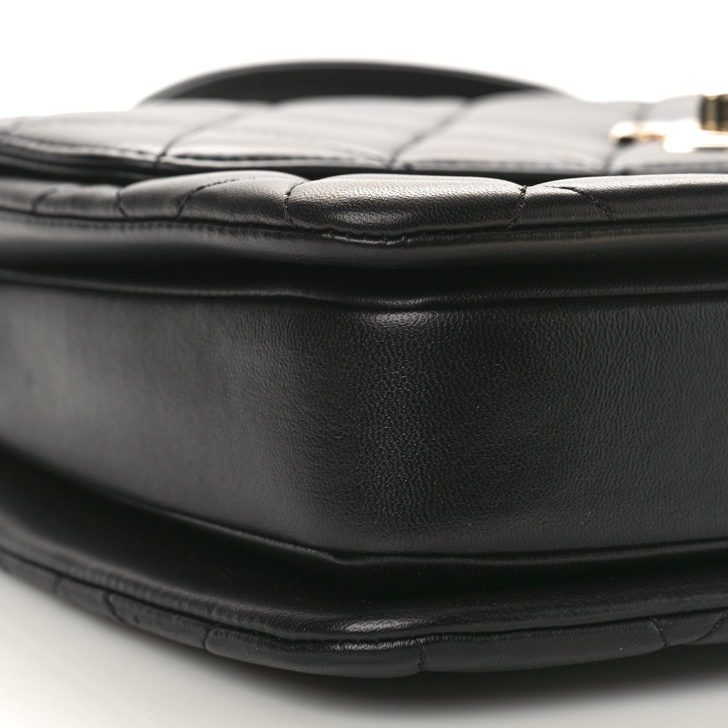 Lambskin Quilted Medium Trendy CC Flap Dual Handle Bag Black