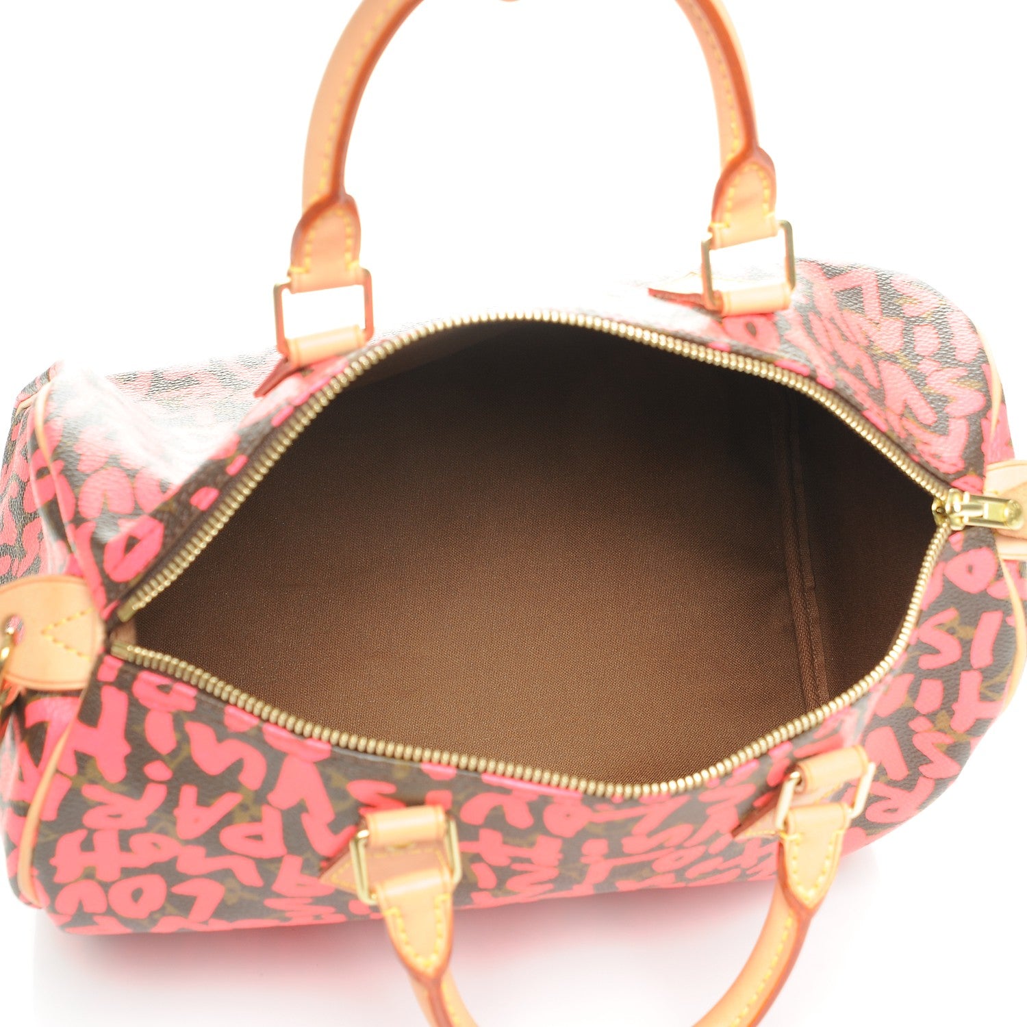 Louis Vuitton Monogram Graffiti Speedy 30 Fuchsia 5 of 7