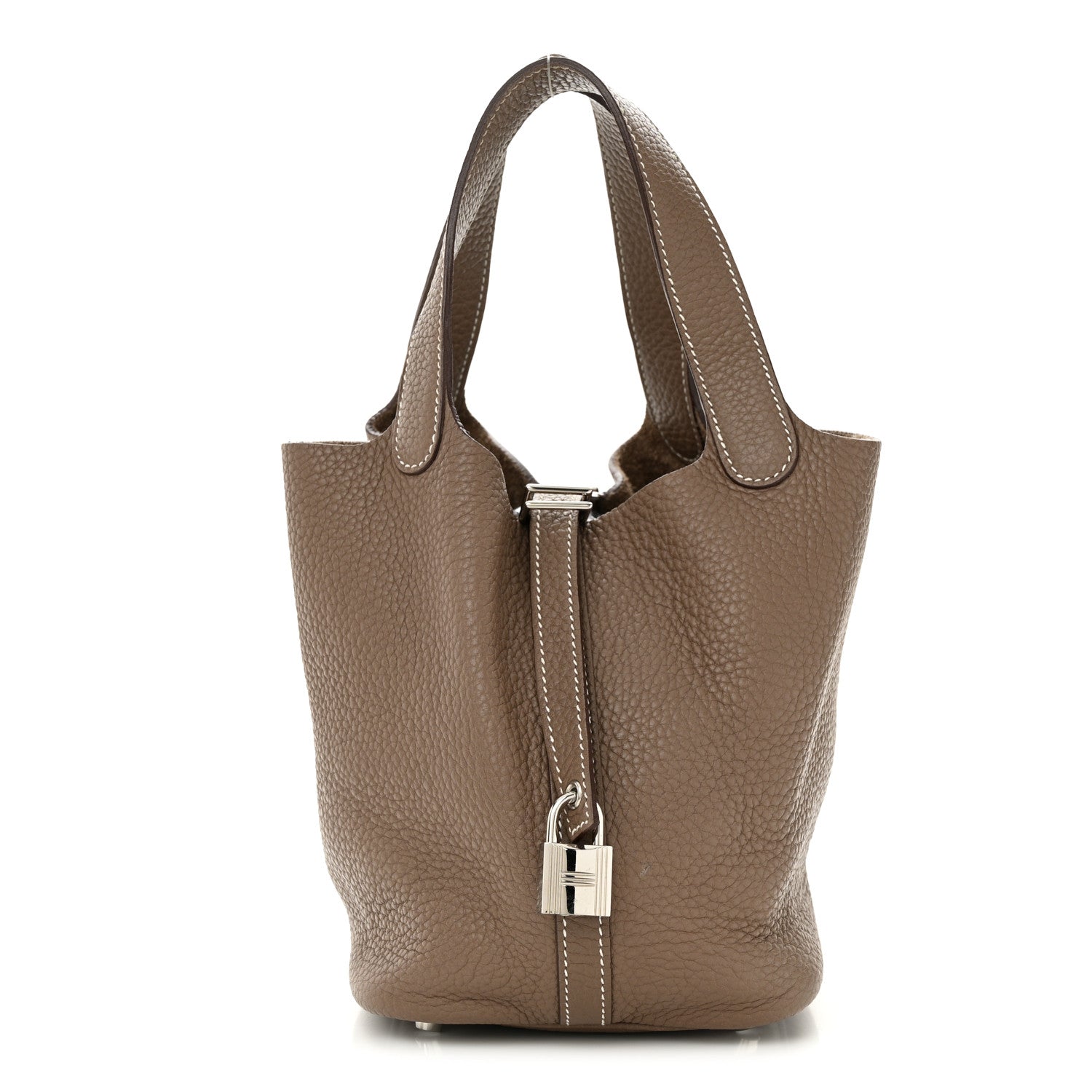 Hermes Taurillon Clemence Picotin Lock 18 PM Etoupe 1 of 13
