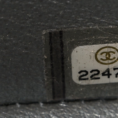 Chanel Glazed Calfskin Grommet Embellished Mini Airline Rectangular Flap Silver 7 of 13