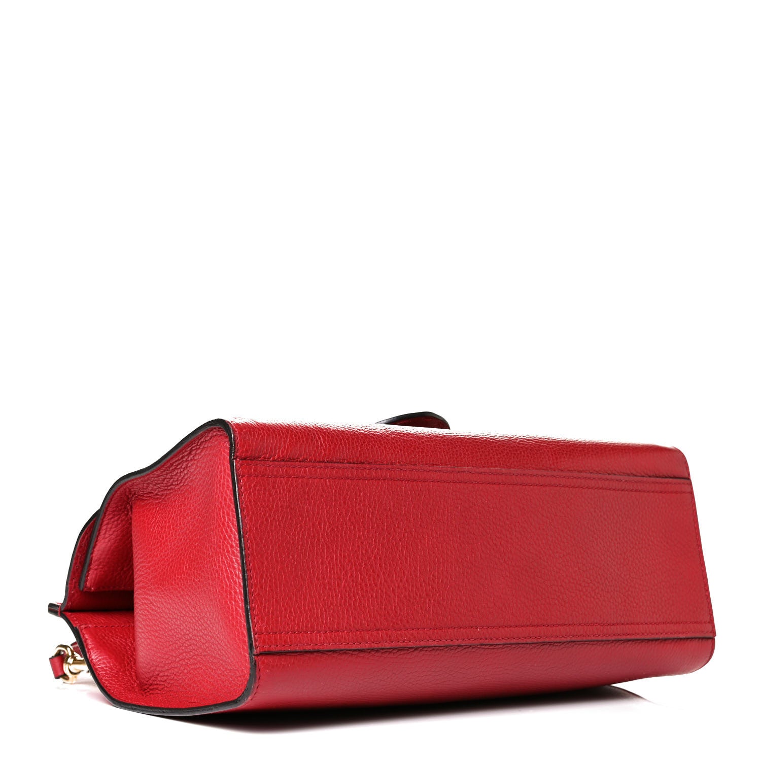 Gucci Calfskin Small GG Marmont Top Handle Bag Vulcanic Red 4 of 7