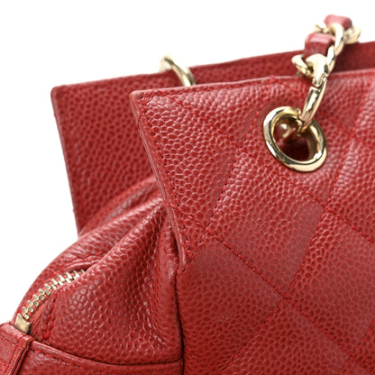 Chanel Caviar Quilted Petit Timeless Shopping Tote PTT Red 13 of 13