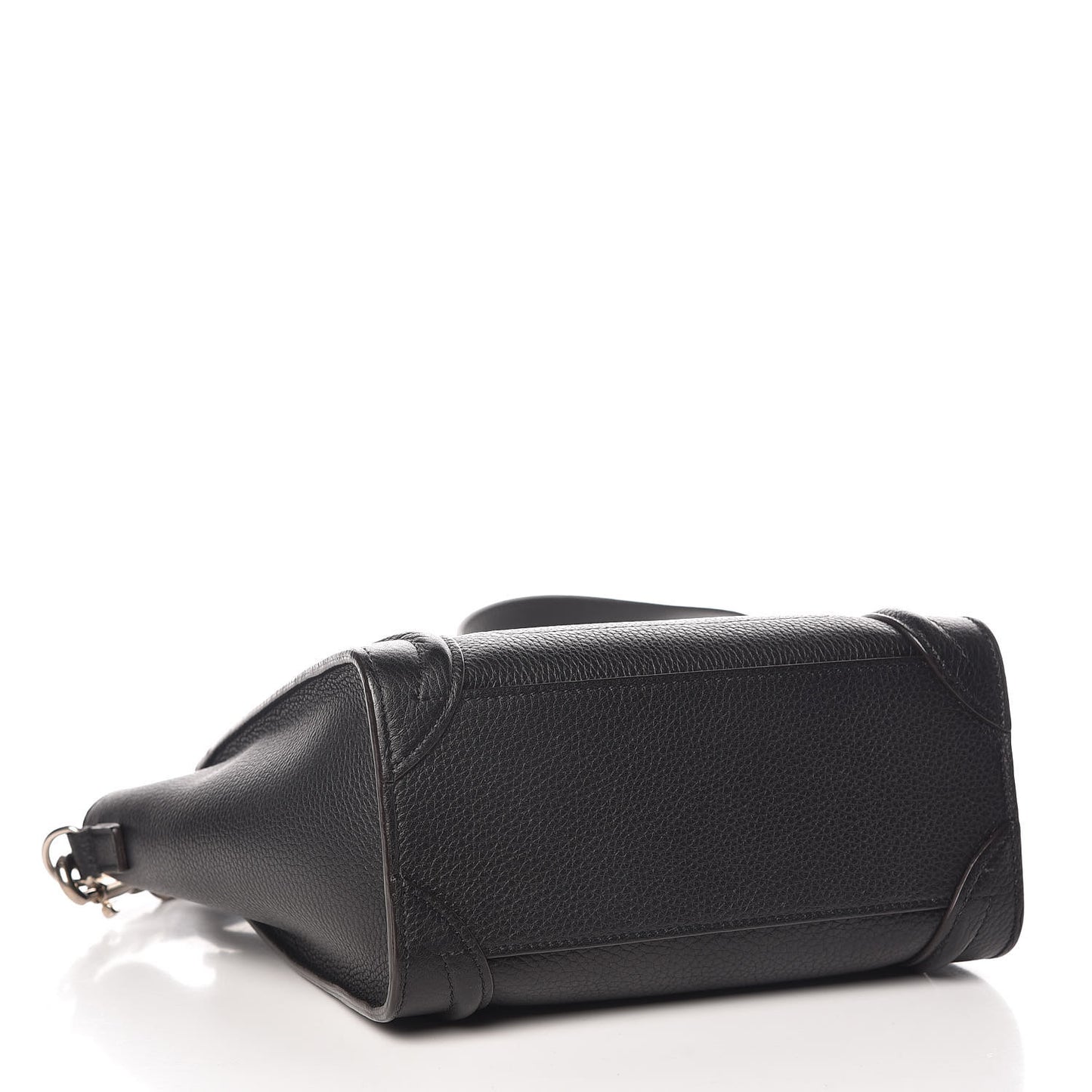 Drummed Calfskin Nano Luggage Black