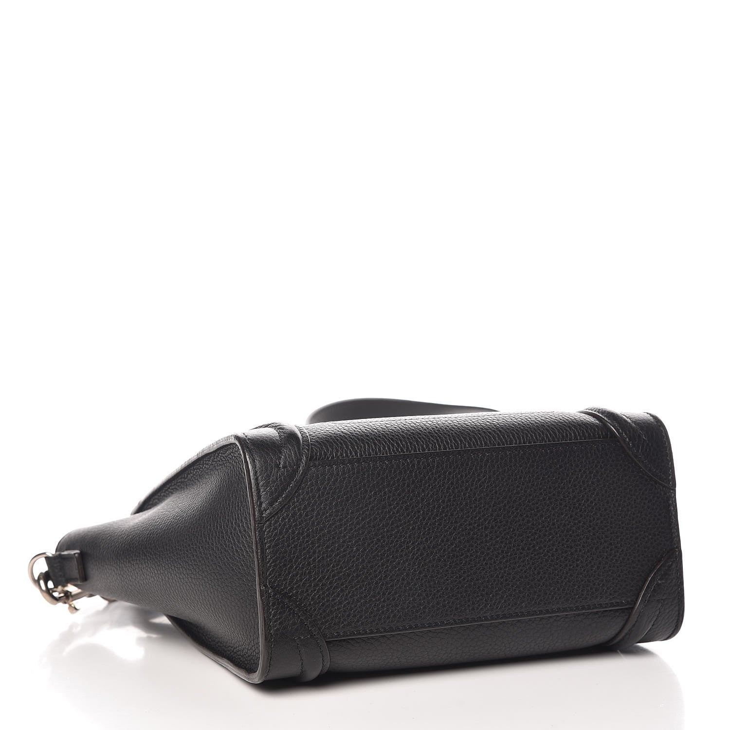 Celine Drummed Calfskin Nano Luggage Black 4 of 11