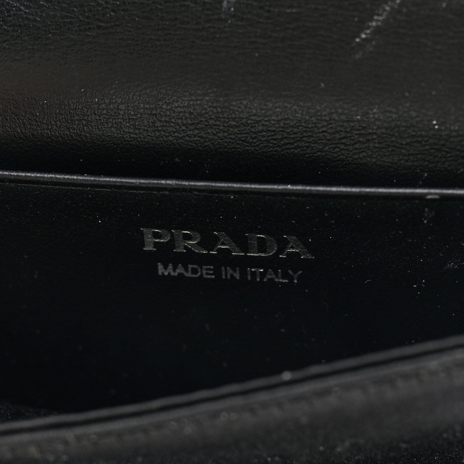 Prada Satin Crystal Metal Triangle Logo Card Holder With Strap Cristal 6 of 10