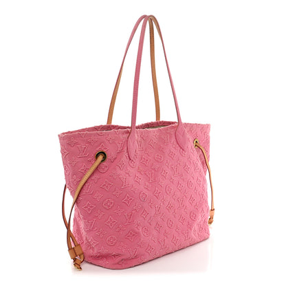Louis Vuitton Monogram Denim Neverfull MM Rose 3 of 12