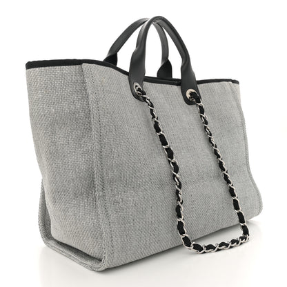 Chanel Canvas Medium Deauville Tote Grey 3 of 11