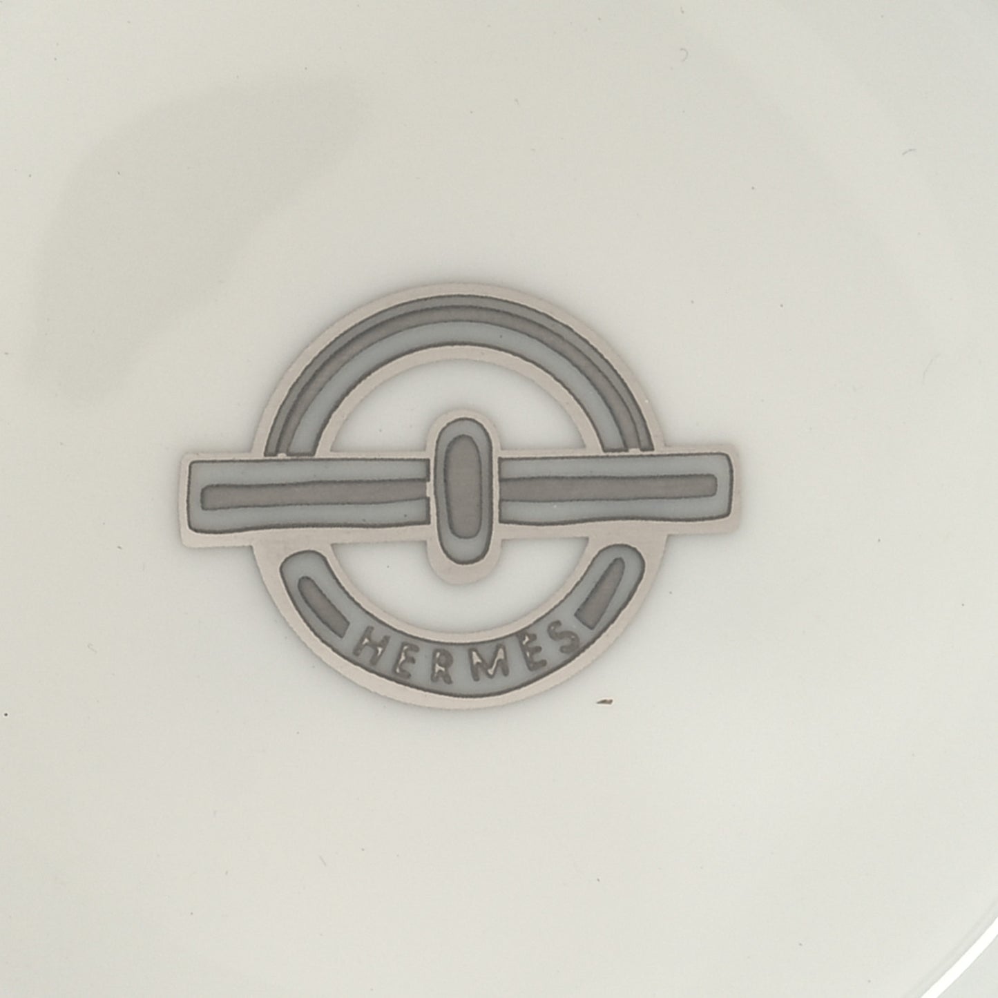 Porcelain Platinum Chaine d'Ancre Tea Cup and Saucer Set of 2