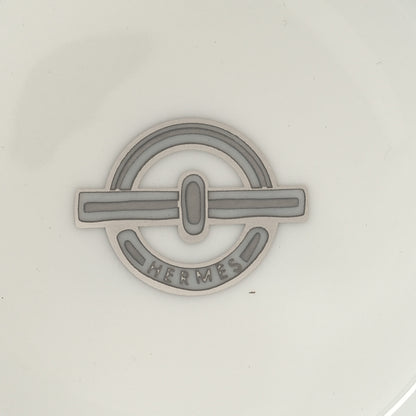 Hermes Porcelain Platinum Chaine d'Ancre Tea Cup and Saucer Set of 2 6 of 11