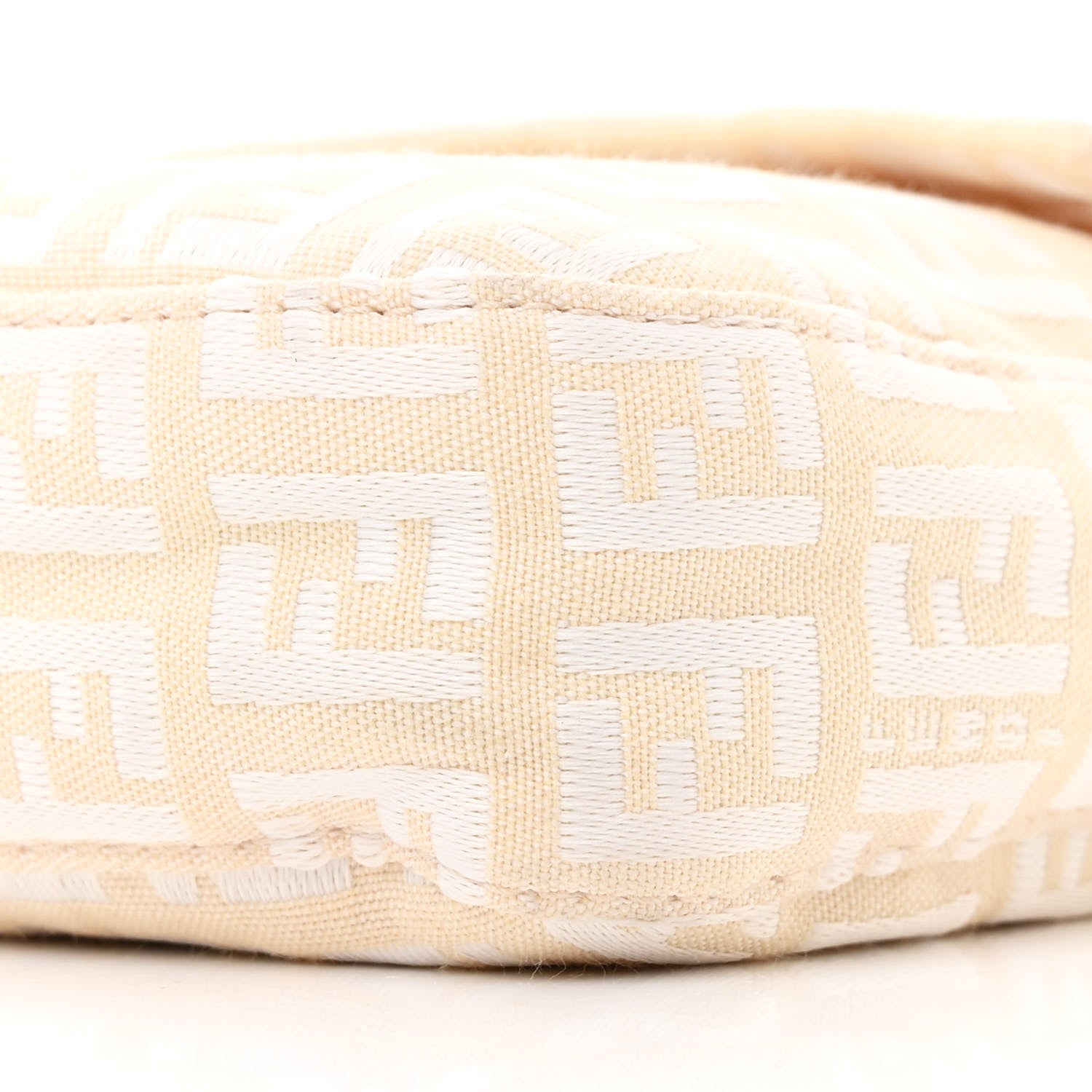 Fendi Zucchino Cuoio Mini Mama Baguette Beige White 9 of 11