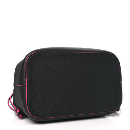 Louis Vuitton Calfskin Lockme Bucket Black 4 of 10