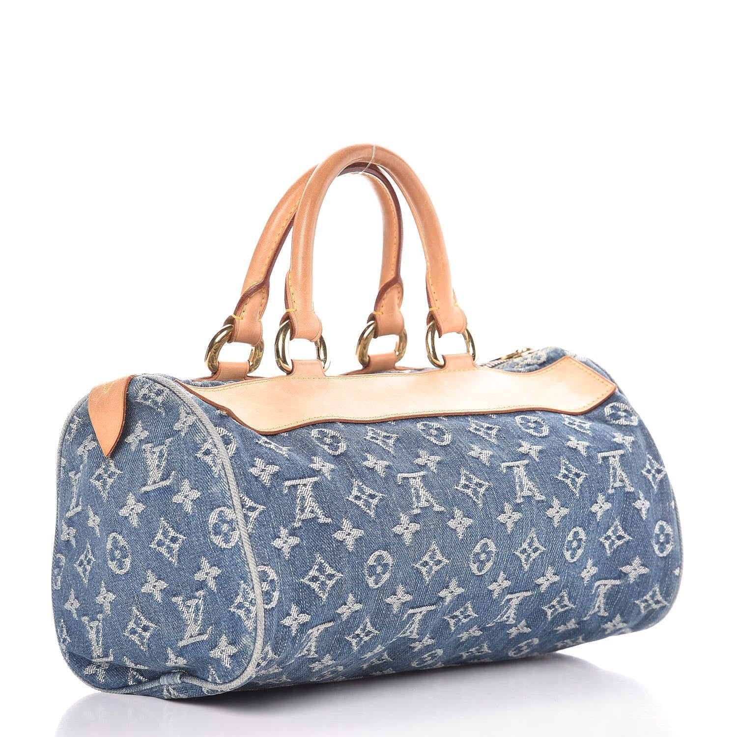 Louis Vuitton Monogram Denim Neo Speedy Blue 3 of 7