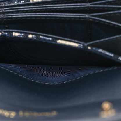 Christian Dior Oblique Saddle 5-Gusset Card Holder Blue 8 of 11