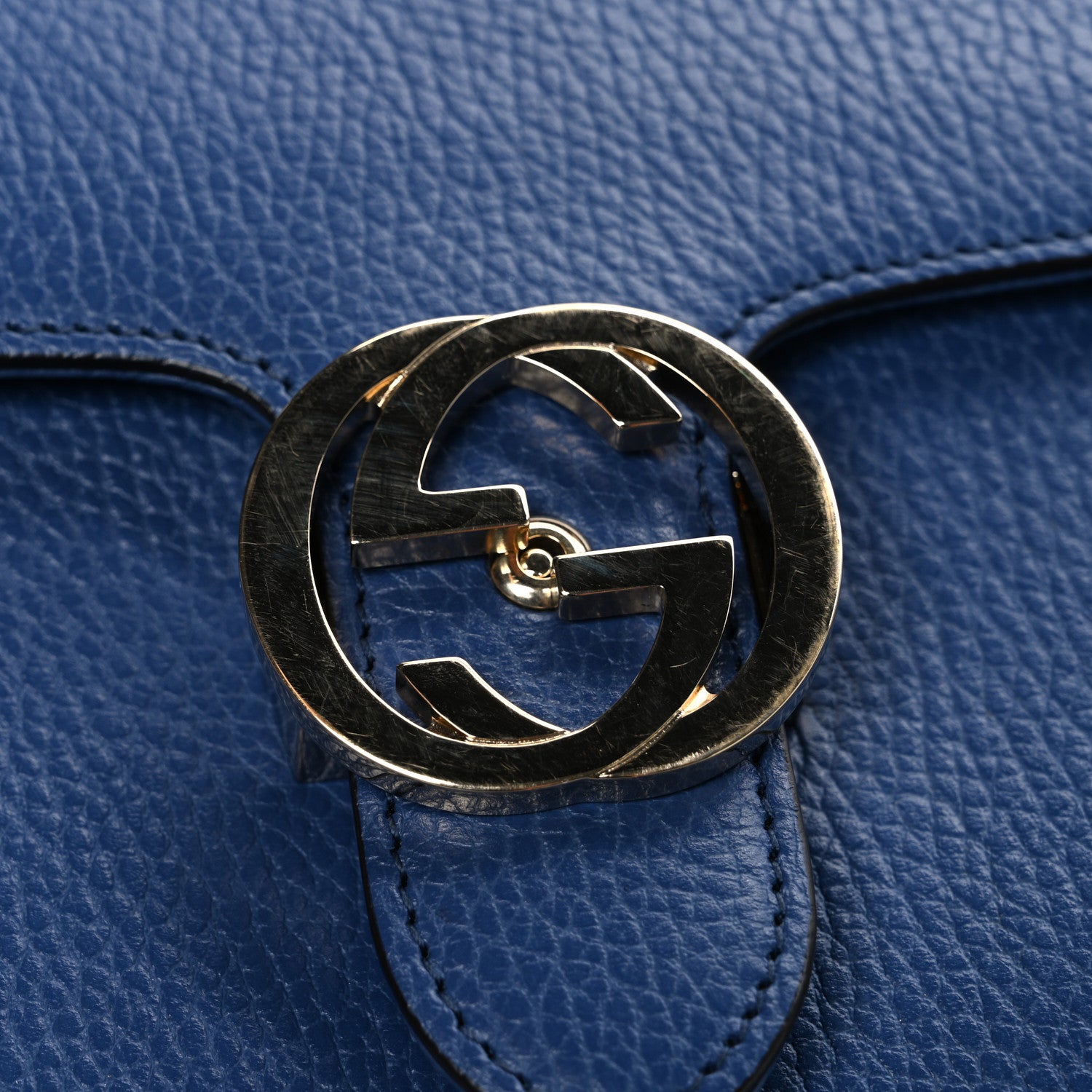 Gucci Dollar Calfskin Small Interlocking G Shoulder Bag Caspian 11 of 11