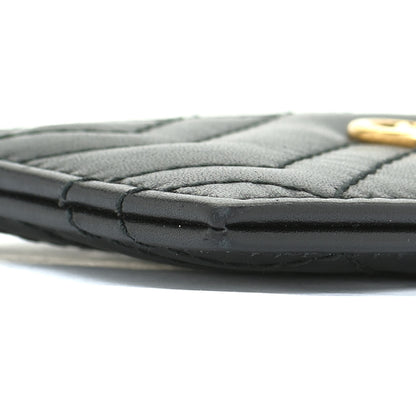 Gucci Calfskin Matelasse GG Marmont Card Holder Black 7 of 10