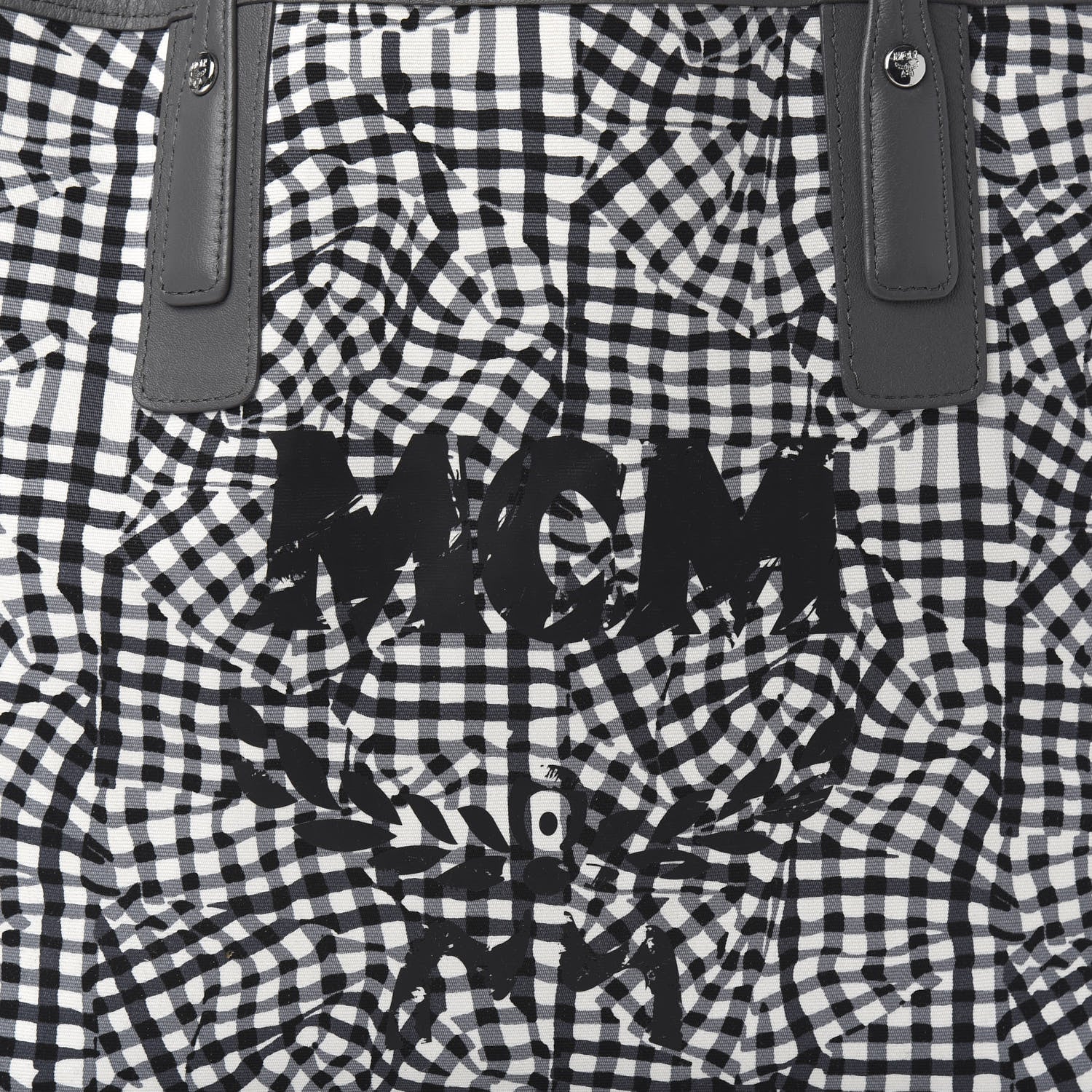 MCM Visetos Medium Liz Reversible Shopper Tote Phantom Grey 16 of 16