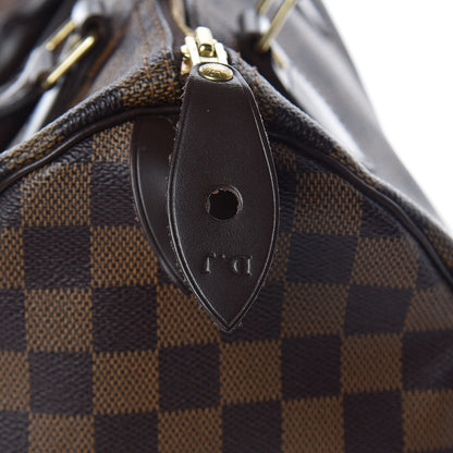 Louis Vuitton Damier Ebene Speedy 30 9 of 12