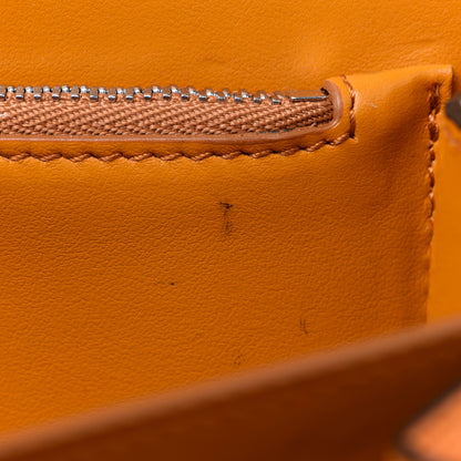 Salvatore Ferragamo Calfskin Reptile Embossed Small Joanne Crossbody Orange 9 of 9