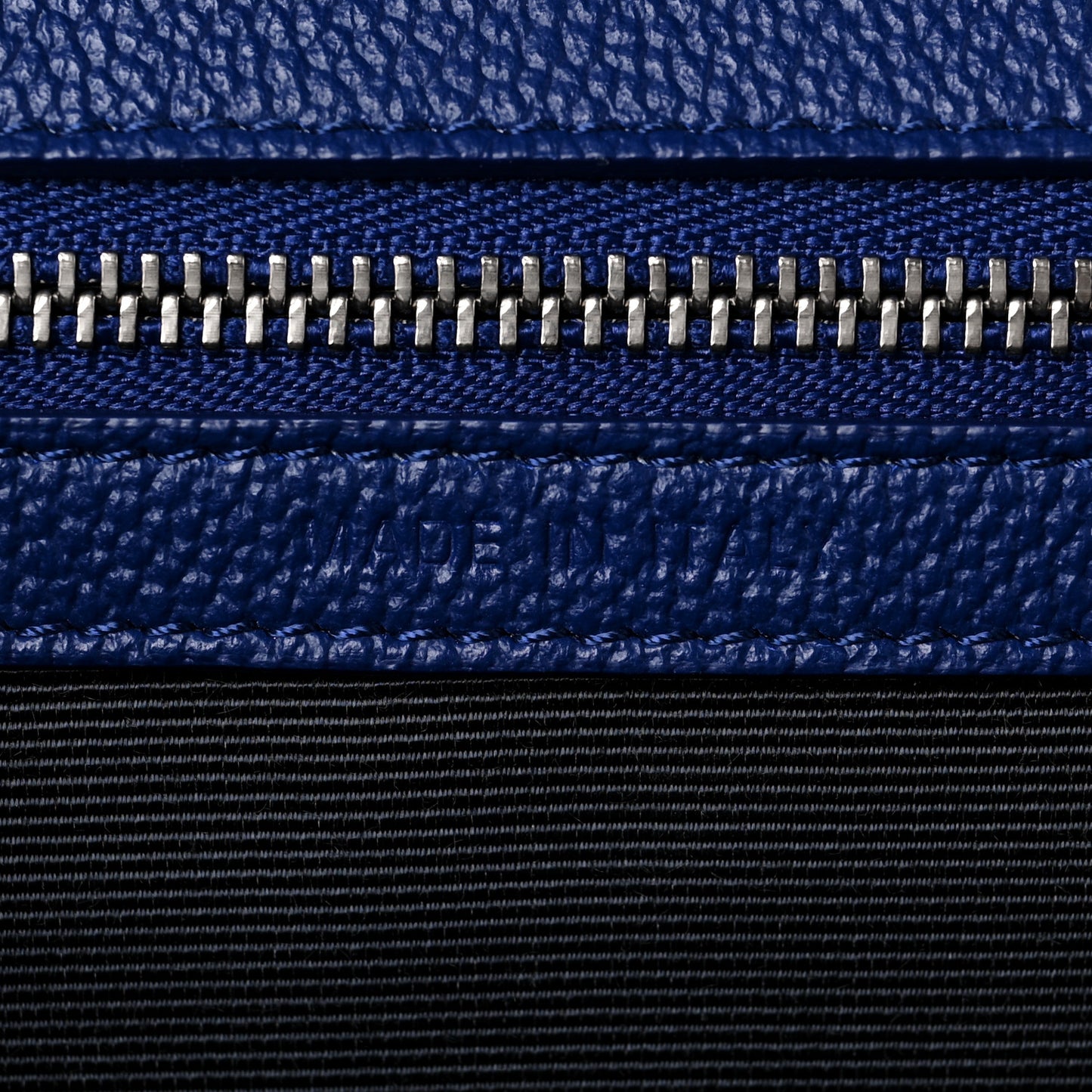 Grained Calfskin Small Diorama Flap Bag Bleu De Minuit