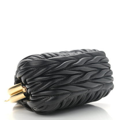 Miu Miu Nappa Matelasse Miu Belle Mini Bag Black 4 of 12