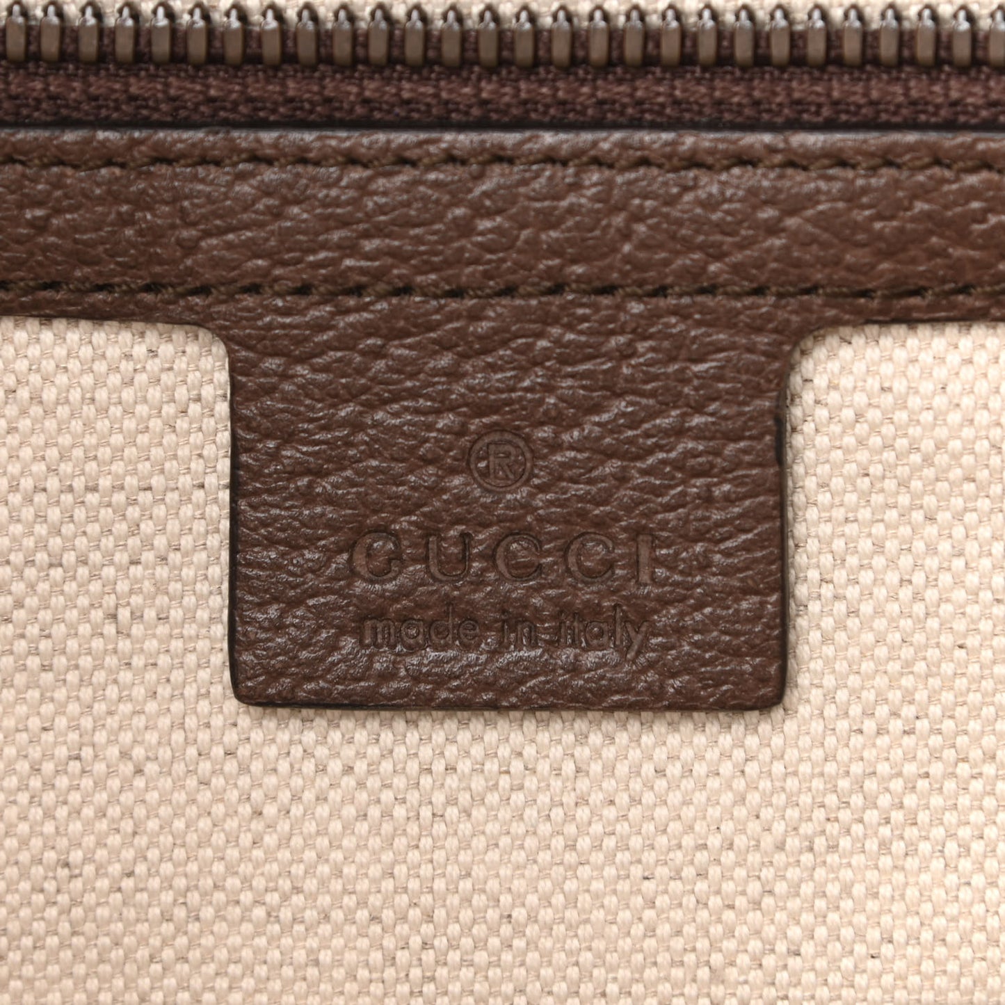 GG Supreme Monogram Web Small Ophidia Half Moon Hobo Brown