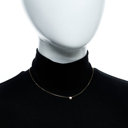Cartier 18K Yellow Gold Diamond SM D'Amour Pendant Necklace 2 of 6