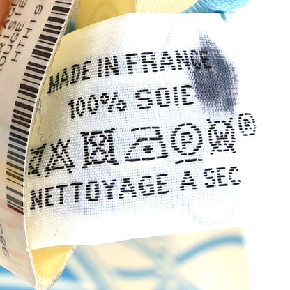 Hermes Silk Ex-Libris Les Parisiennes Scarf 70 Creme Bleu Rouge 3 of 4