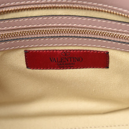 Valentino Garavani Vitello Small Rockstud Double Handle Tote Poudre 6 of 7