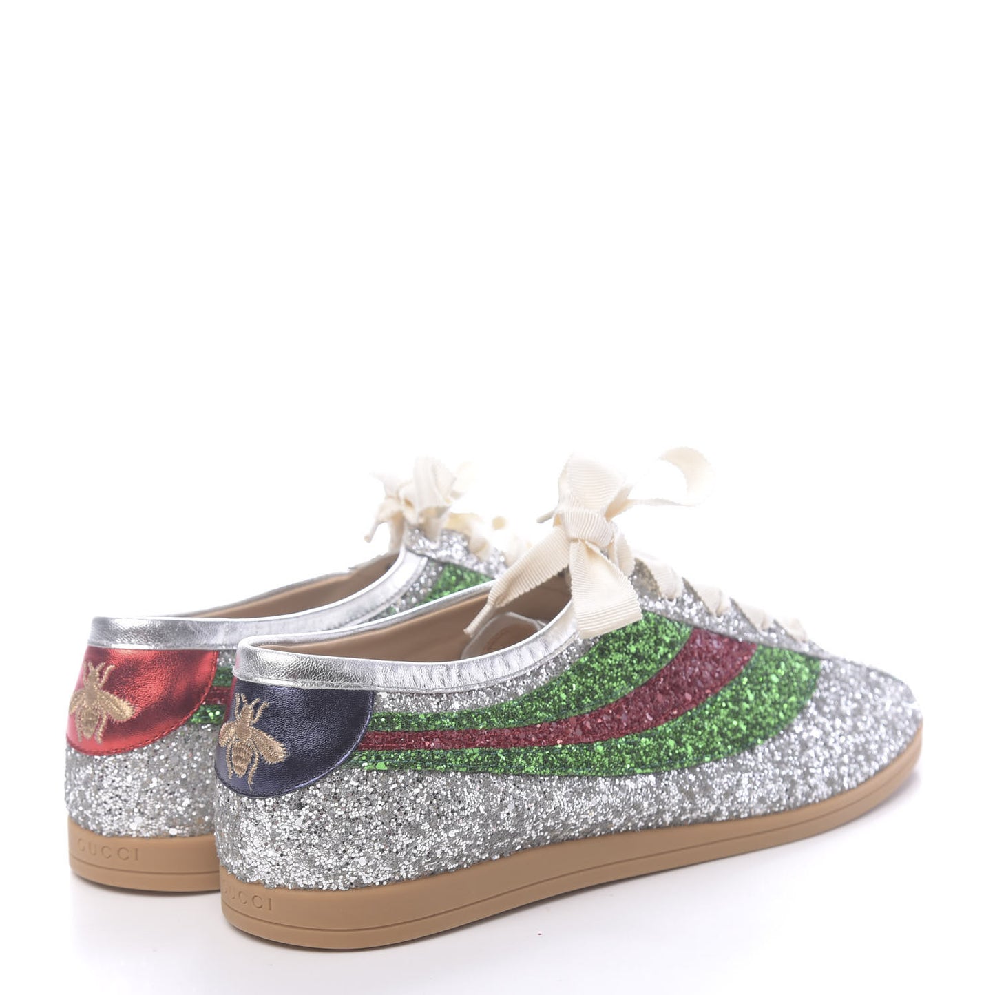Glitter Fabric Web Mens Falacer Sneakers 11 Silver