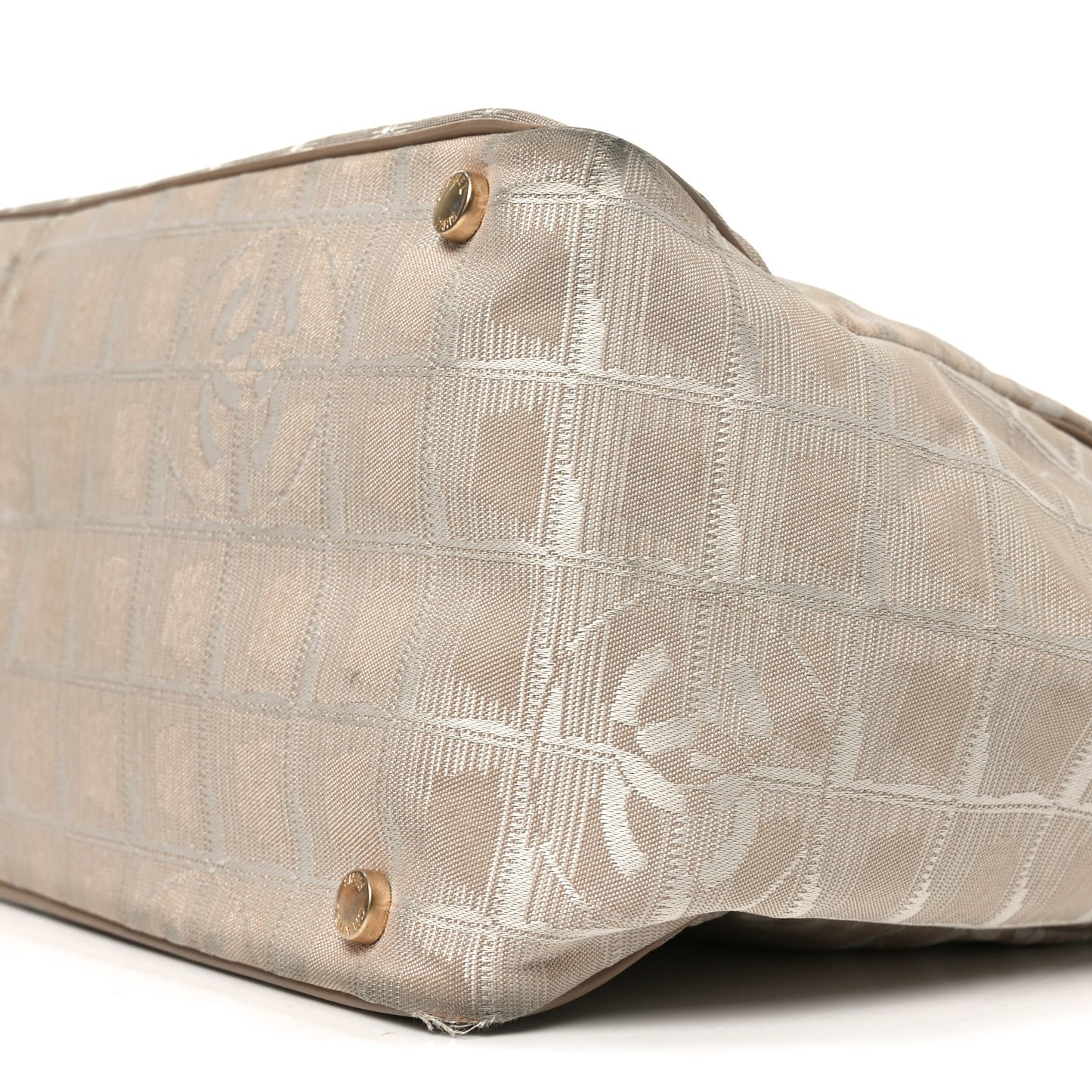 Nylon Medium Travel Tote Beige