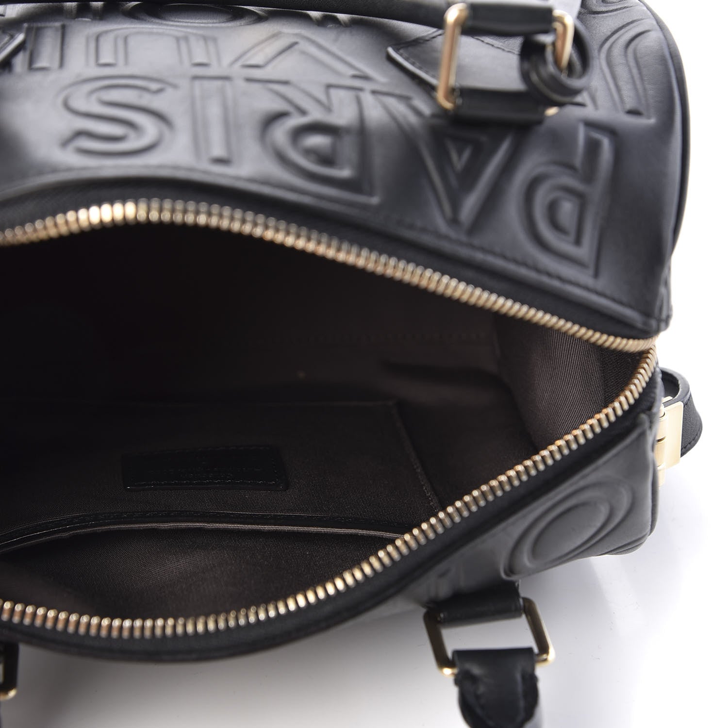Louis Vuitton Calfskin Embossed Mini Cube Speedy Black 4 of 12