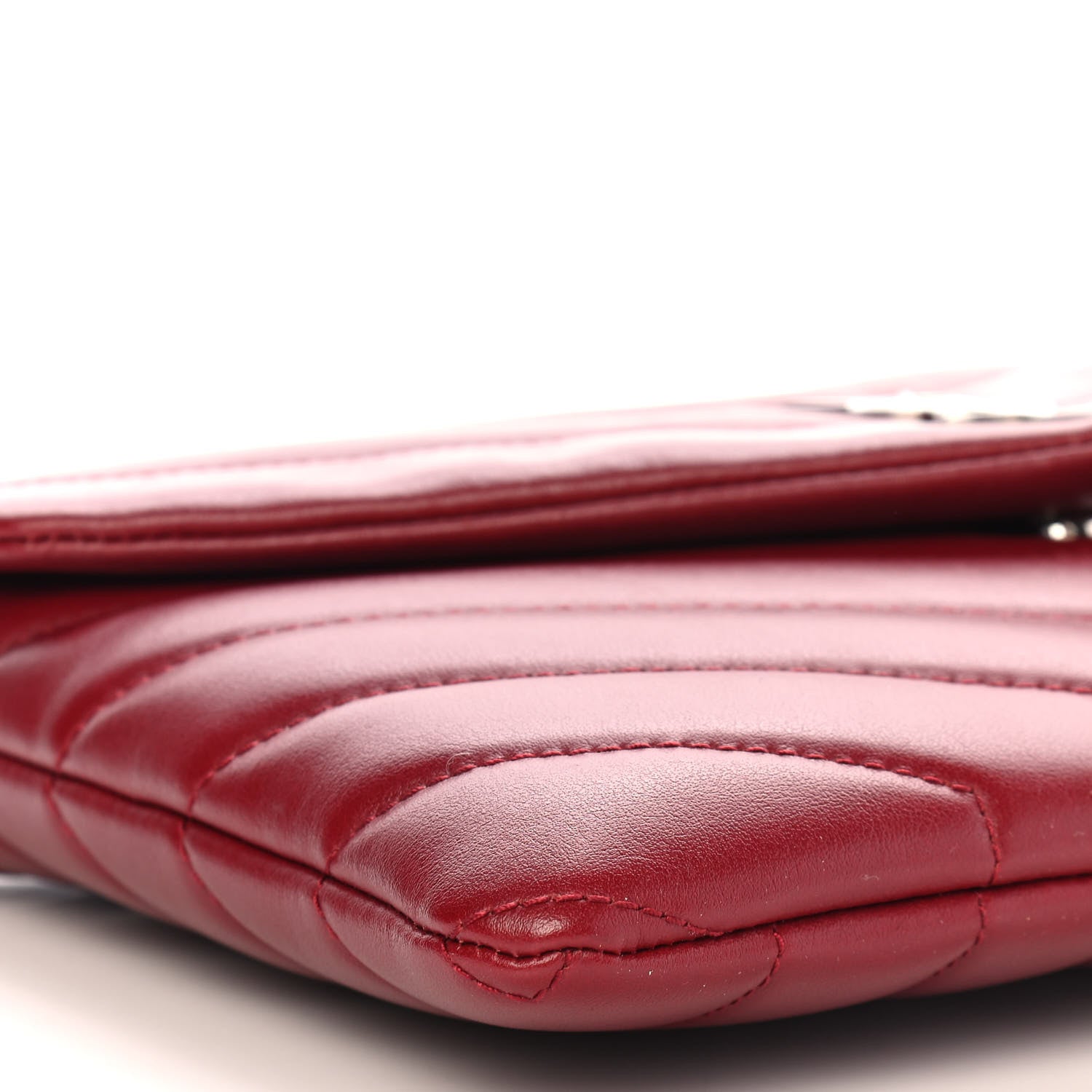 Saint Laurent Calfskin Y Quilted Monogram Loulou Flap Bag Palissandre 9 of 10
