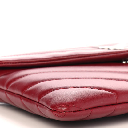 Saint Laurent Calfskin Y Quilted Monogram Loulou Flap Bag Palissandre 9 of 10