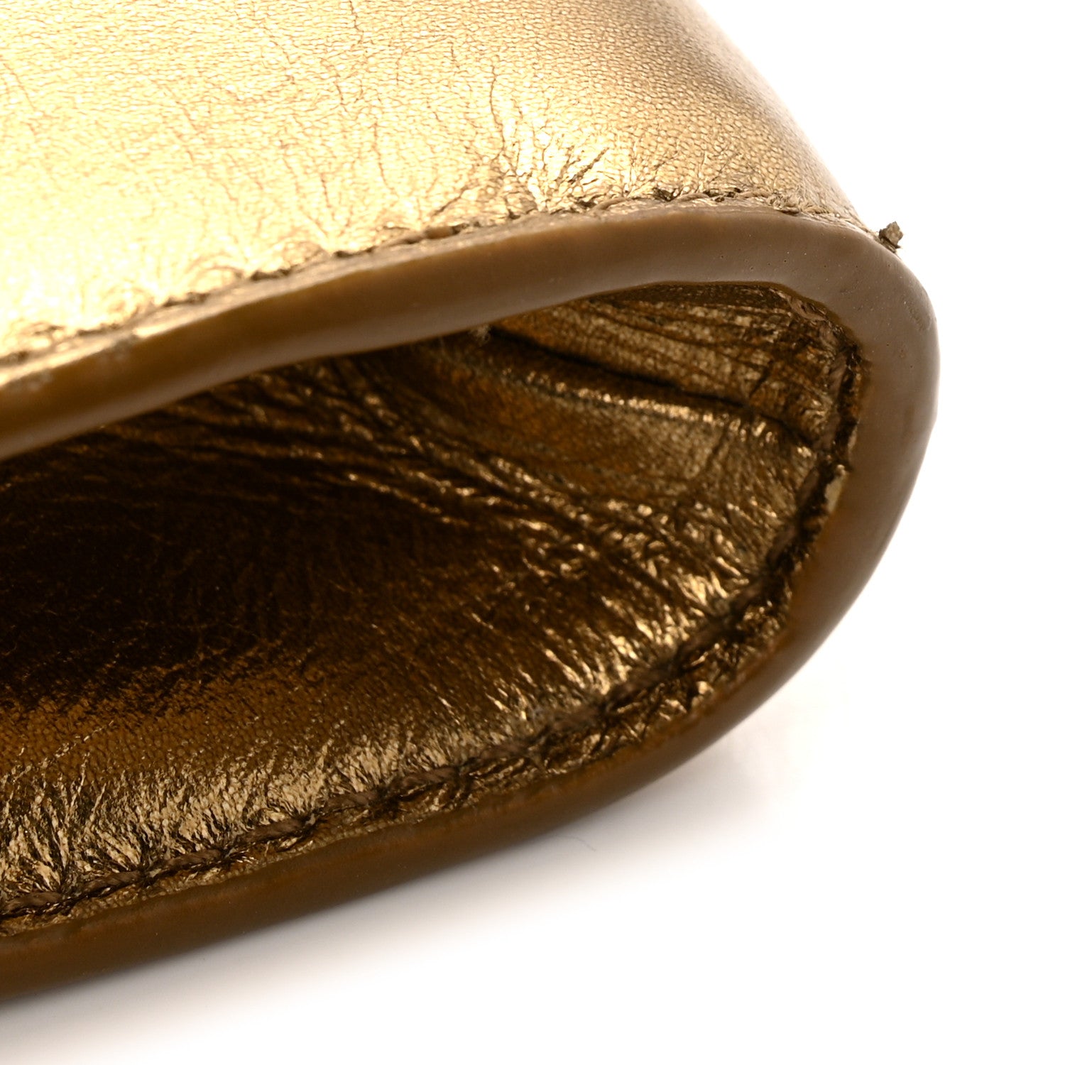 Saint Laurent Metallic Calfskin Monogram Large Belle De Jour Clutch Gold 11 of 14