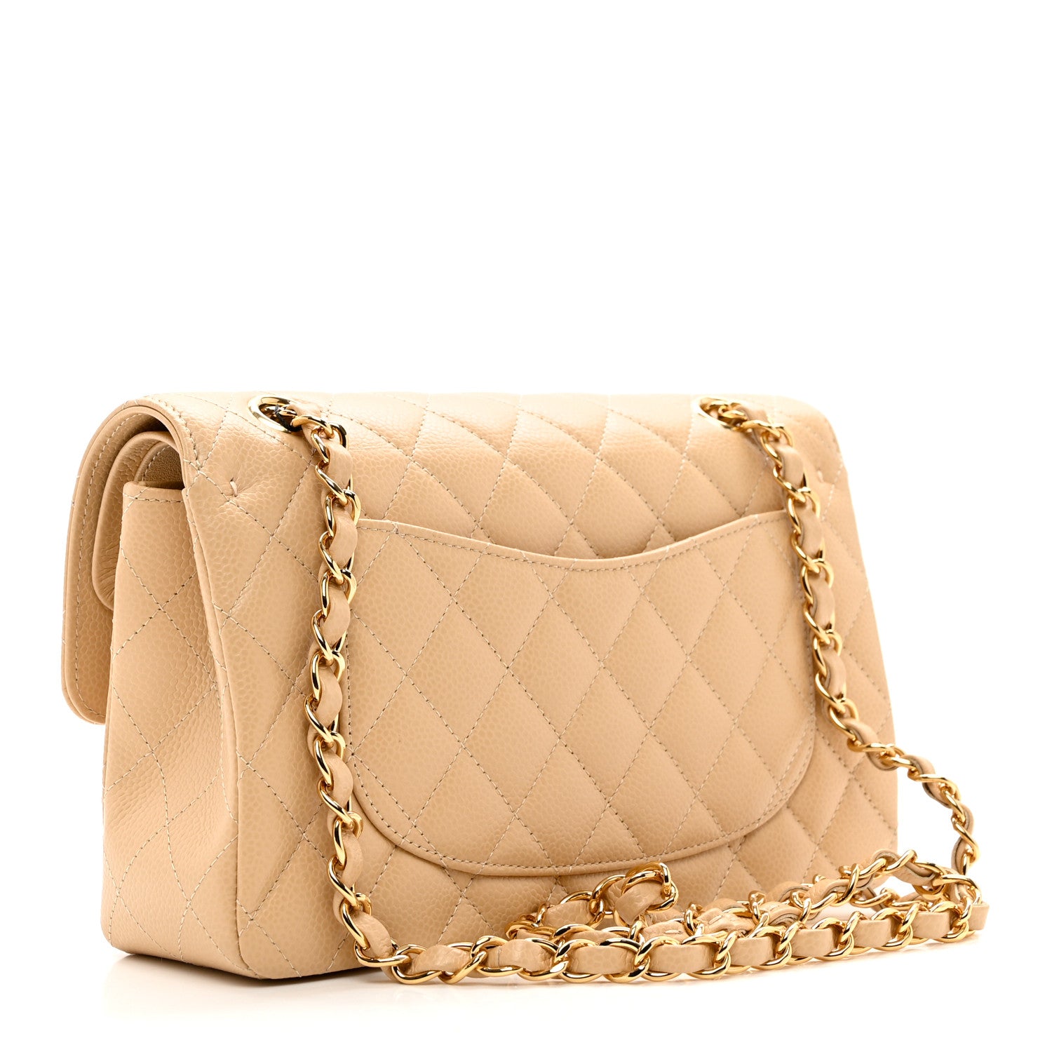 Chanel Caviar Quilted Small Double Flap Beige 3 of 9