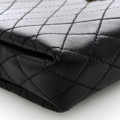 Saint Laurent Lambskin Quilted Gaby Zipped Pouch Black 7 of 8
