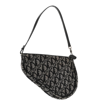 Christian Dior Monogram Mini Saddle Pochette Navy 3 of 12